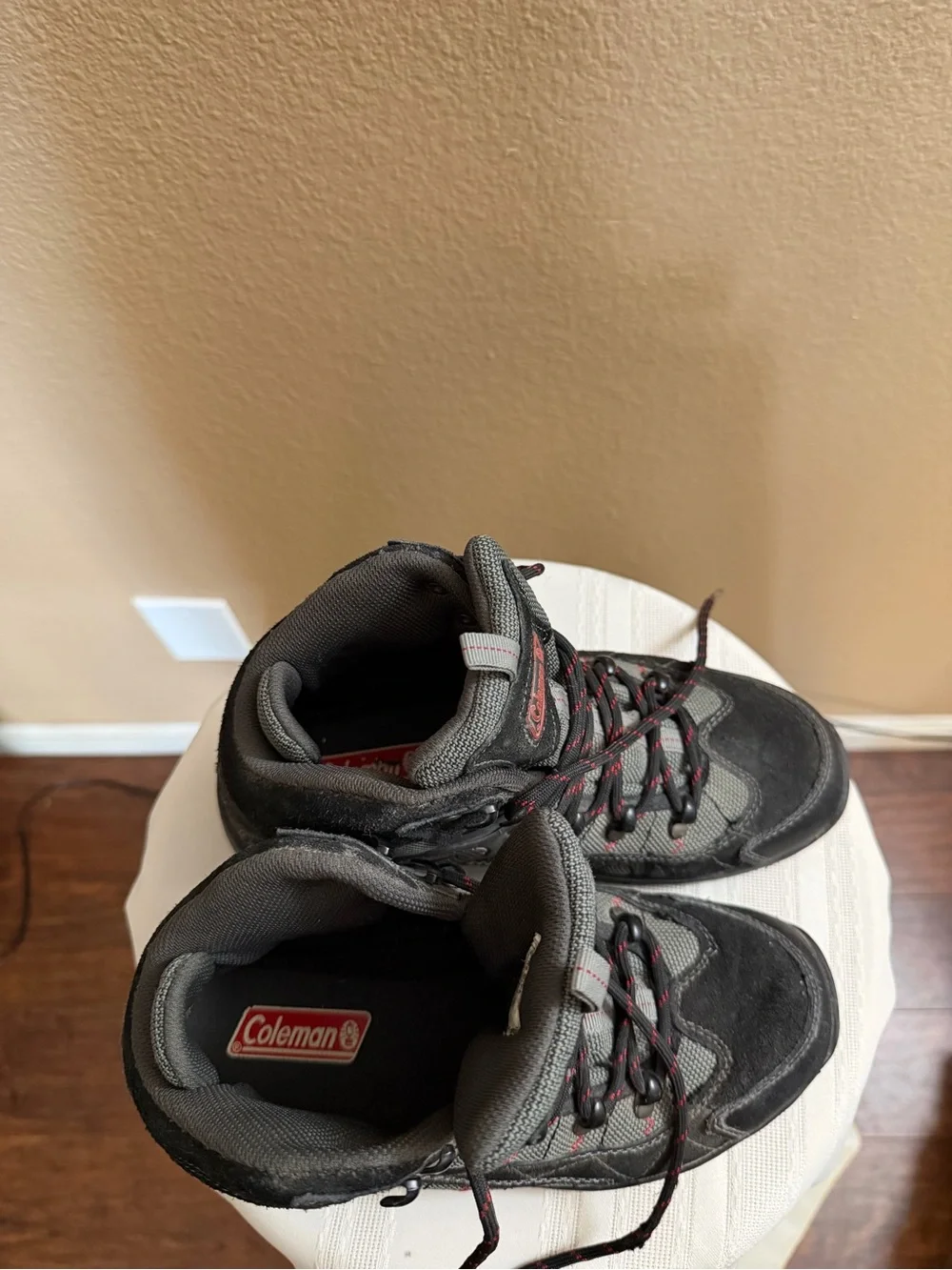 Kids Black & Gray Hiking Boots - Coleman